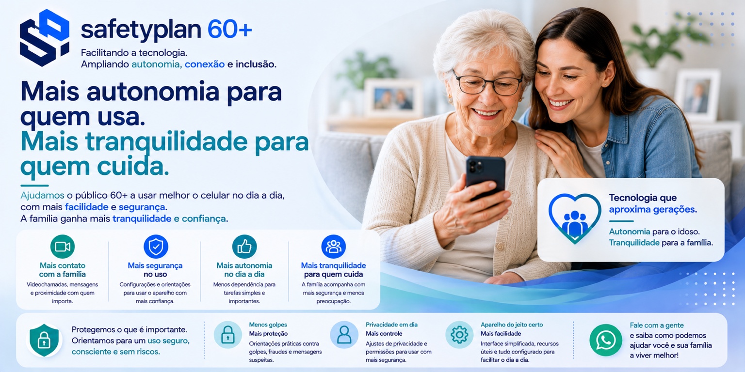 Mais autonomia para quem usa e mais tranquilidade para quem cuida.